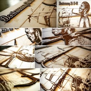 3D Wooden Black African Artwork